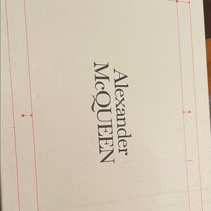 Alexander McQueen Cream and Red Coffee Table Book